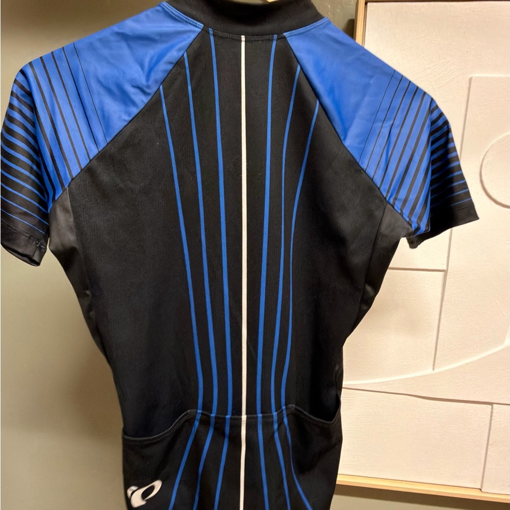 Pearl Izumi Elite Women’s Cycling Jersey Black/Blue Stripe - Size S